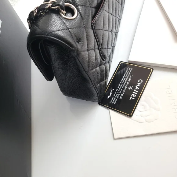 *Sold* Chanel Classic Medium Caviar Flap Bag - Picture 4 of 9